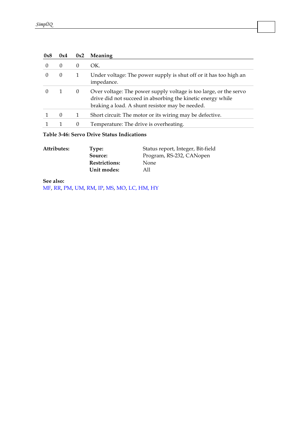 ElmoMC SimplIQ Command Reference User Manual | Page 149 / 188