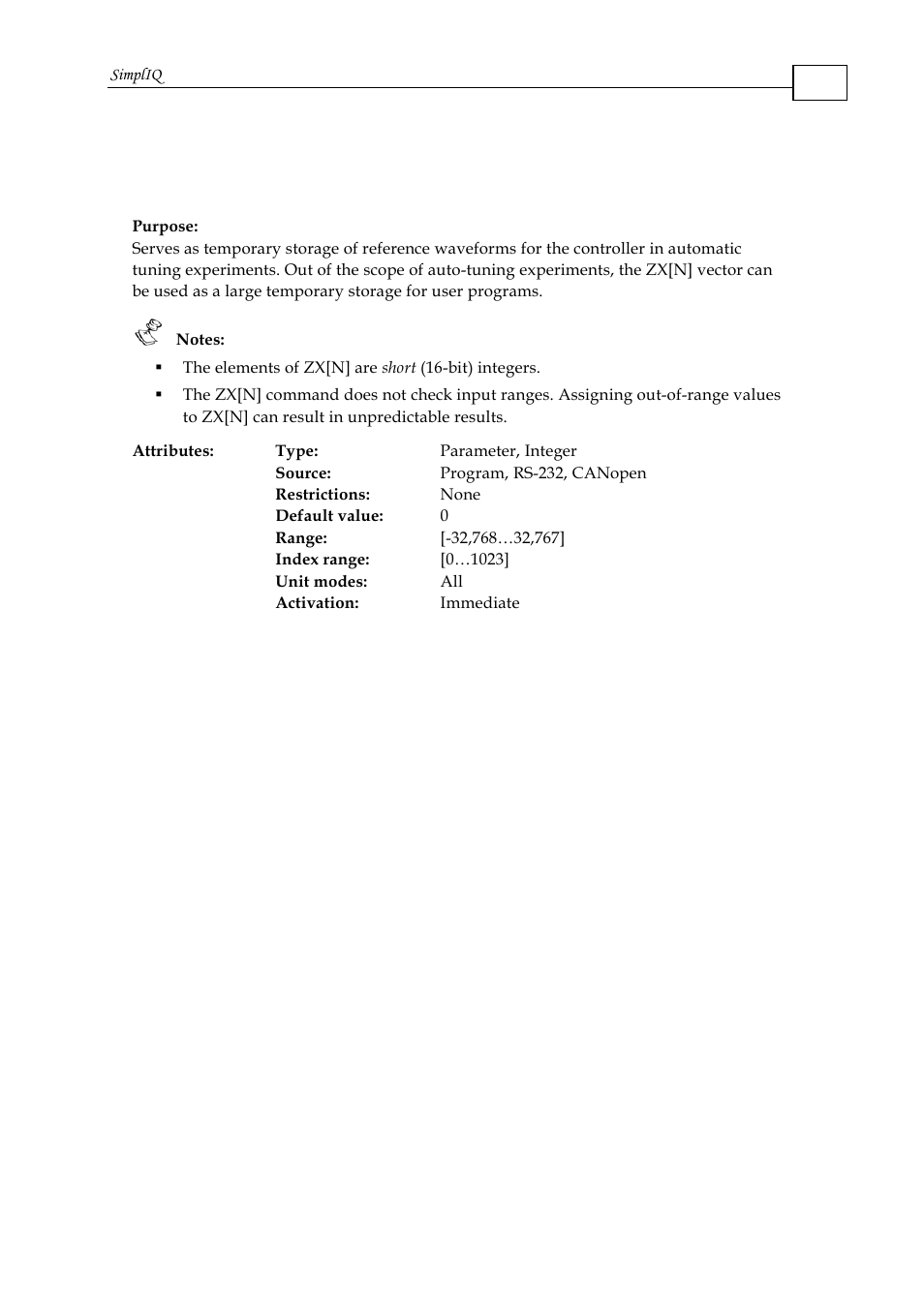 ElmoMC SimplIQ Command Reference User Manual | Page 182 / 188