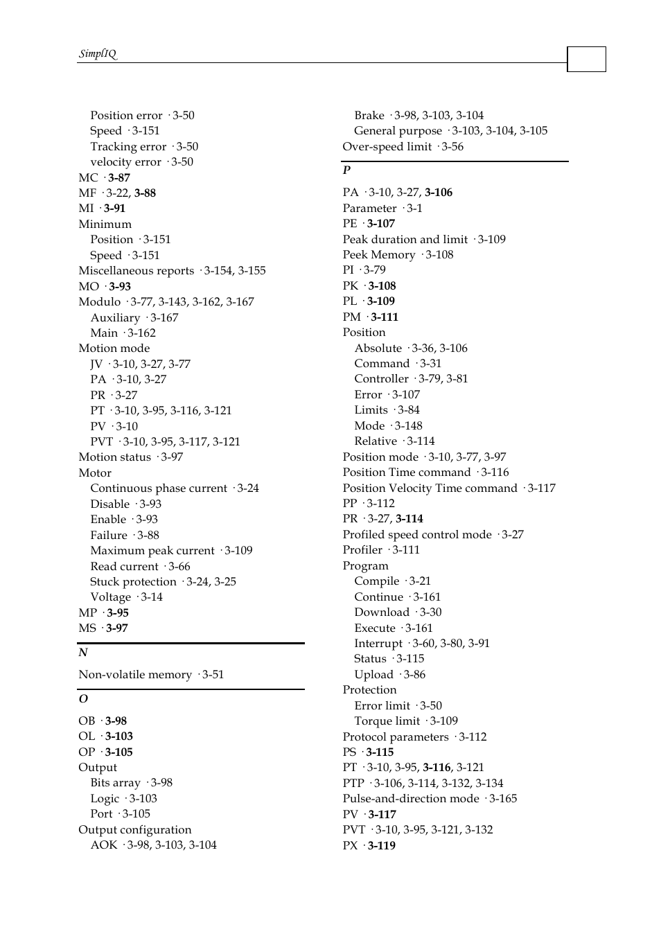 ElmoMC SimplIQ Command Reference User Manual | Page 186 / 188