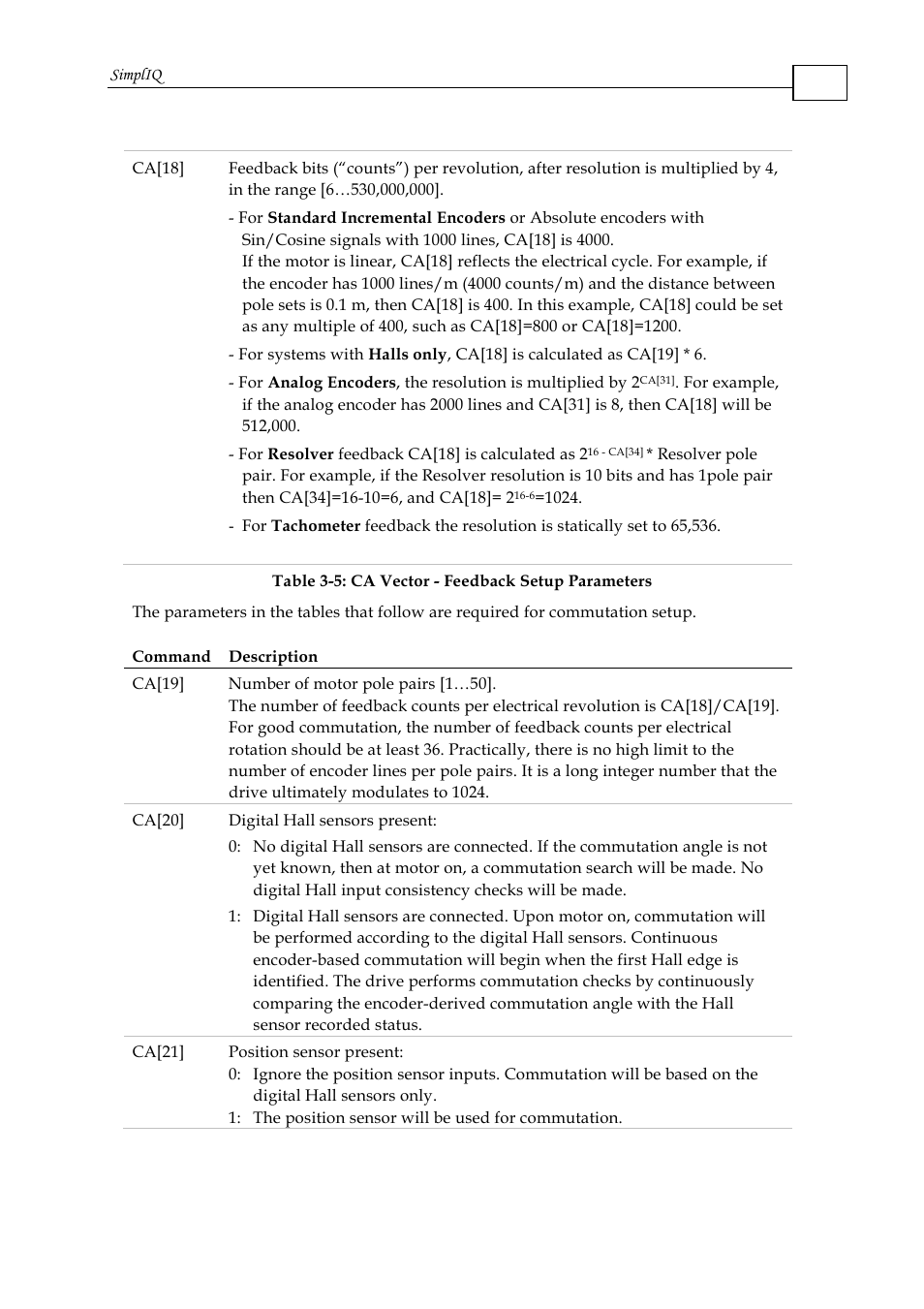 ElmoMC SimplIQ Command Reference User Manual | Page 30 / 188