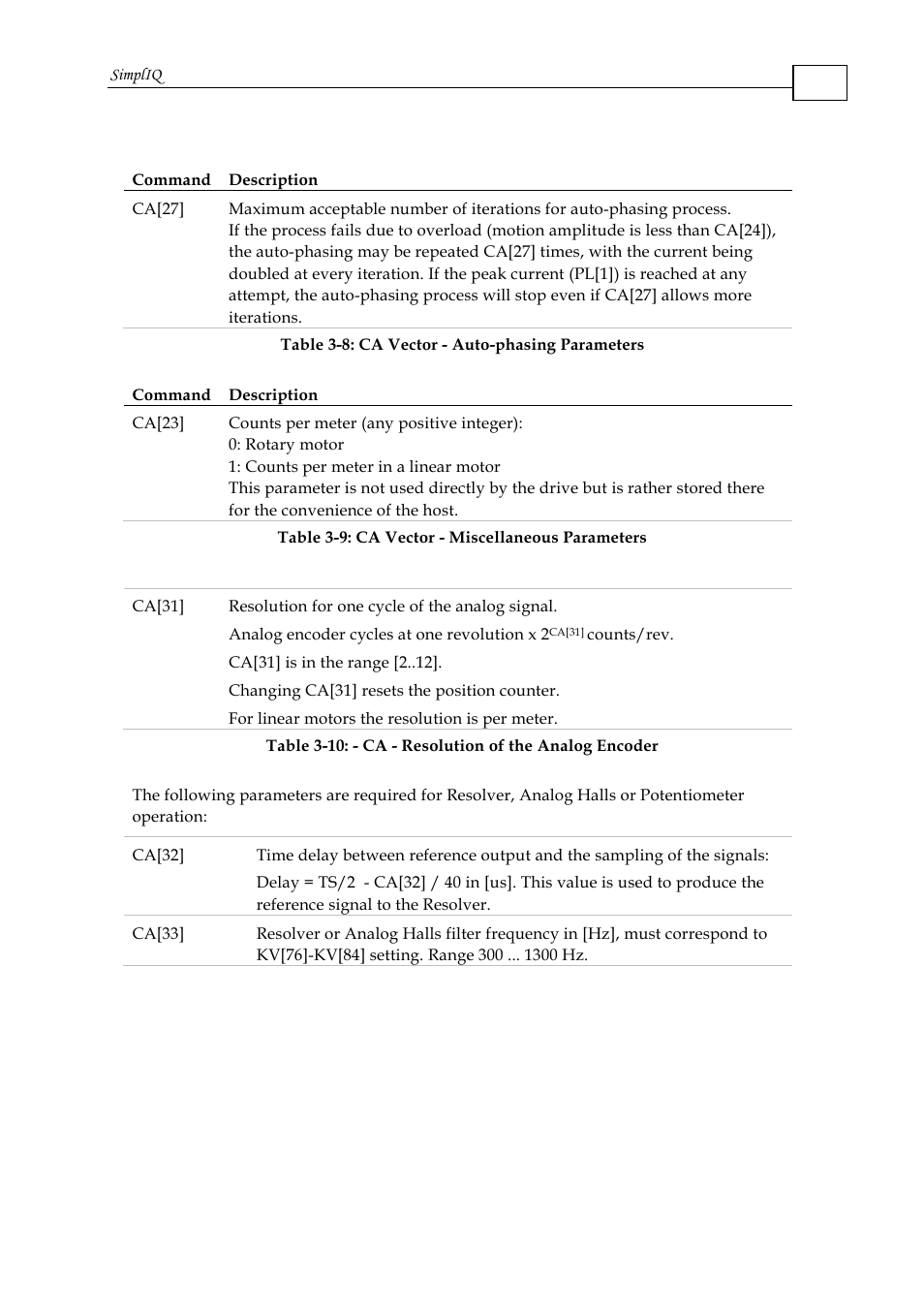 ElmoMC SimplIQ Command Reference User Manual | Page 32 / 188
