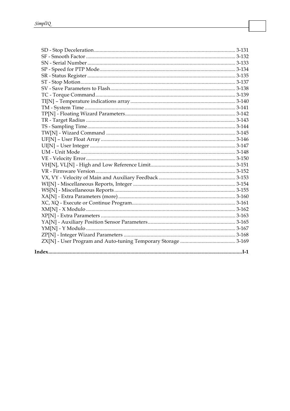 ElmoMC SimplIQ Command Reference User Manual | Page 5 / 188