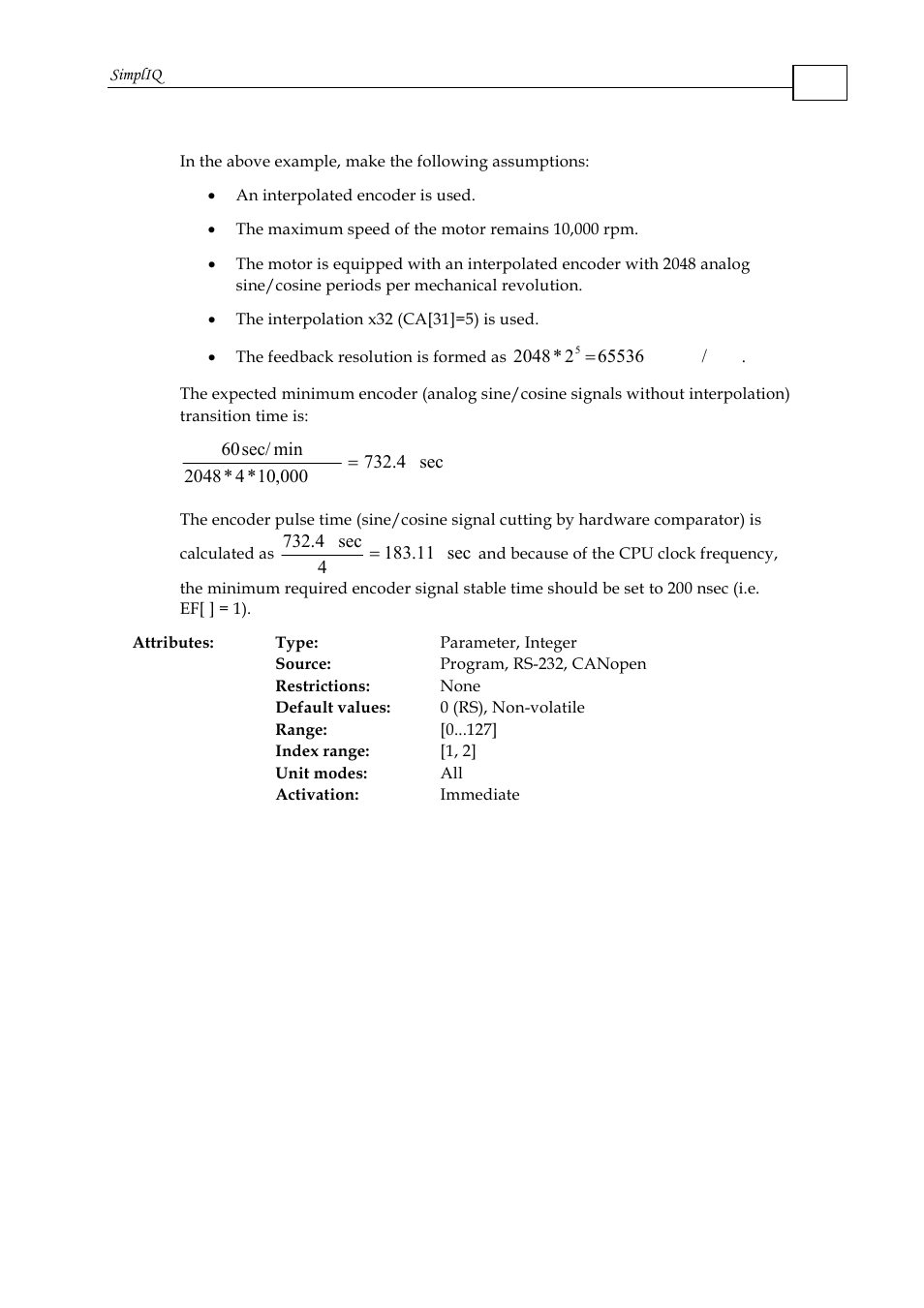 ElmoMC SimplIQ Command Reference User Manual | Page 59 / 188