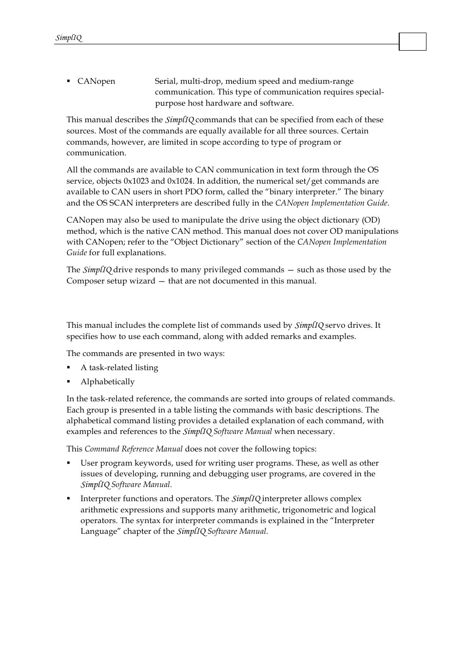 2 scope | ElmoMC SimplIQ Command Reference User Manual | Page 7 / 188
