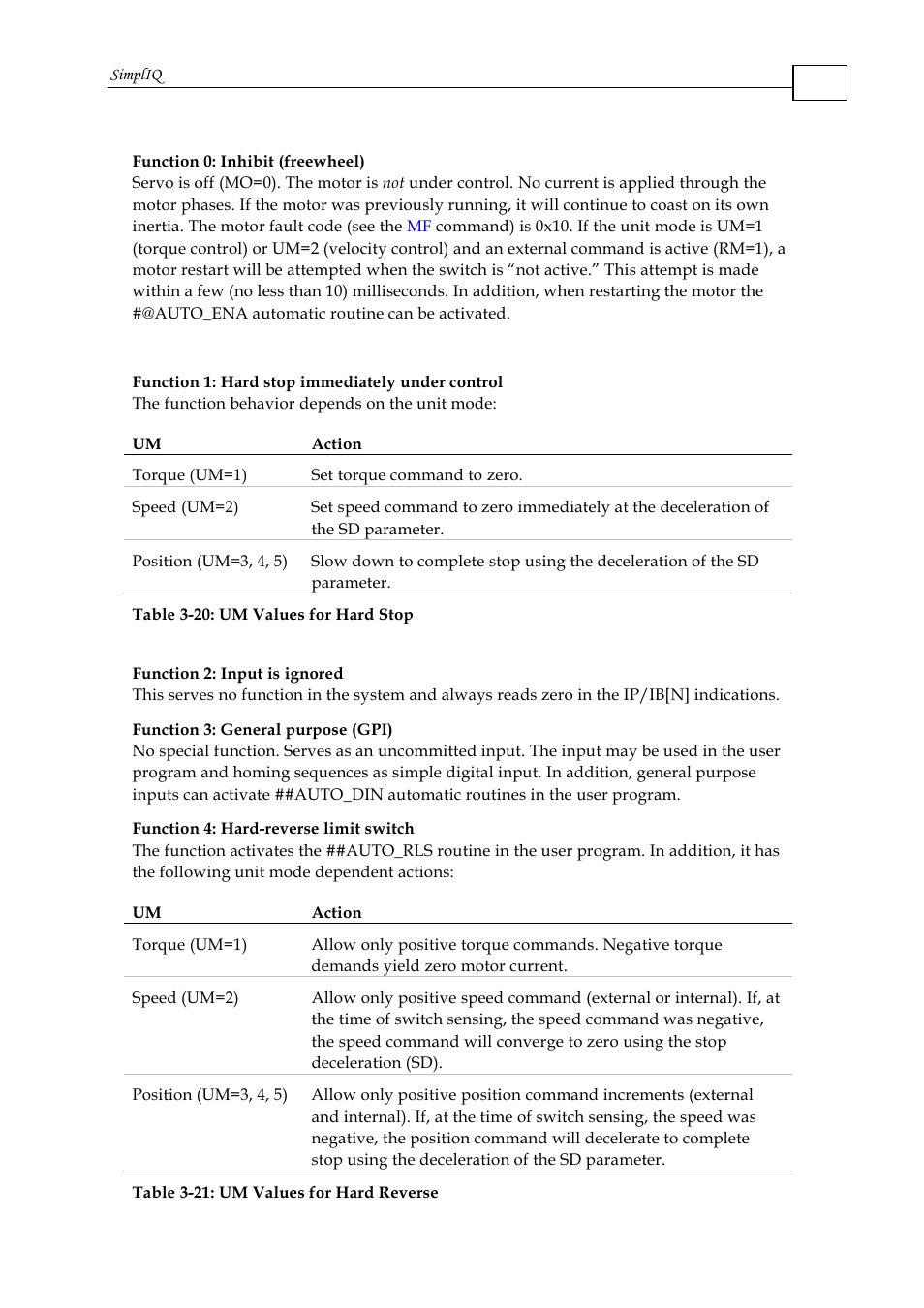 ElmoMC SimplIQ Command Reference User Manual | Page 84 / 188