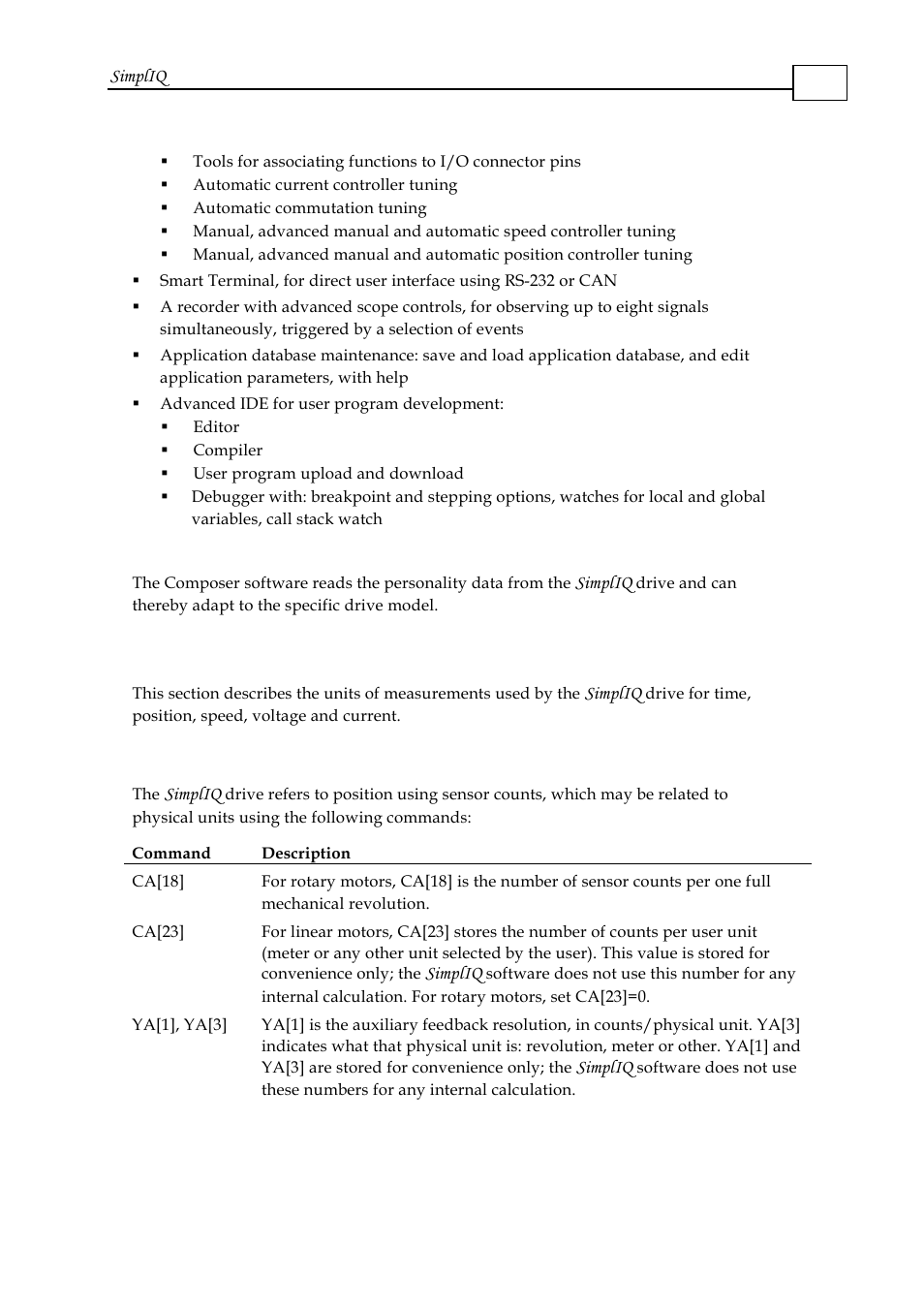 3 units of measurement, 1 position, Ole_link3 | 3 units of measurement -3, Position -3 | ElmoMC SimplIQ Software Manual User Manual | Page 12 / 226