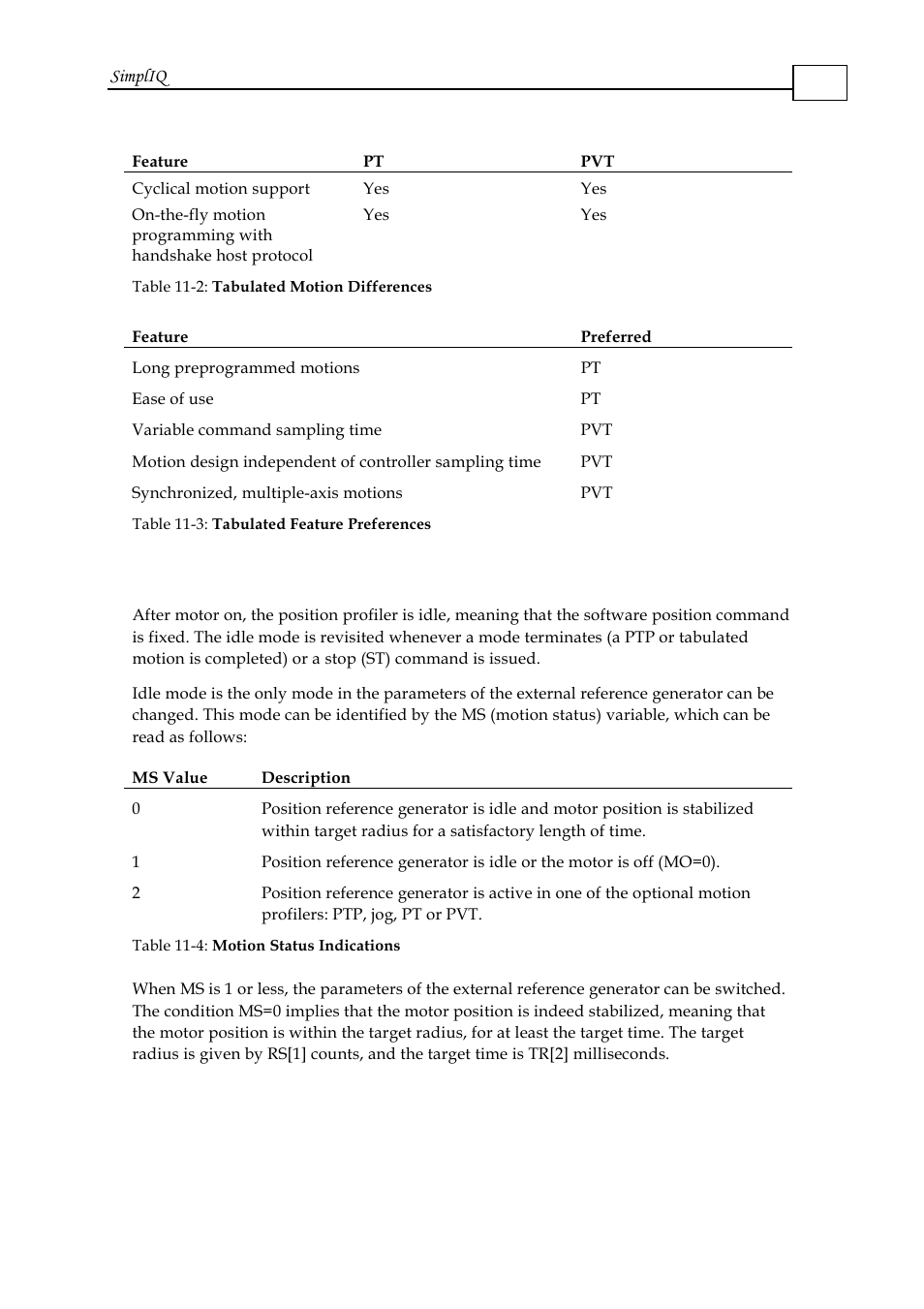 3 idle mode and motion status, Idle mode and motion status -3 | ElmoMC SimplIQ Software Manual User Manual | Page 144 / 226