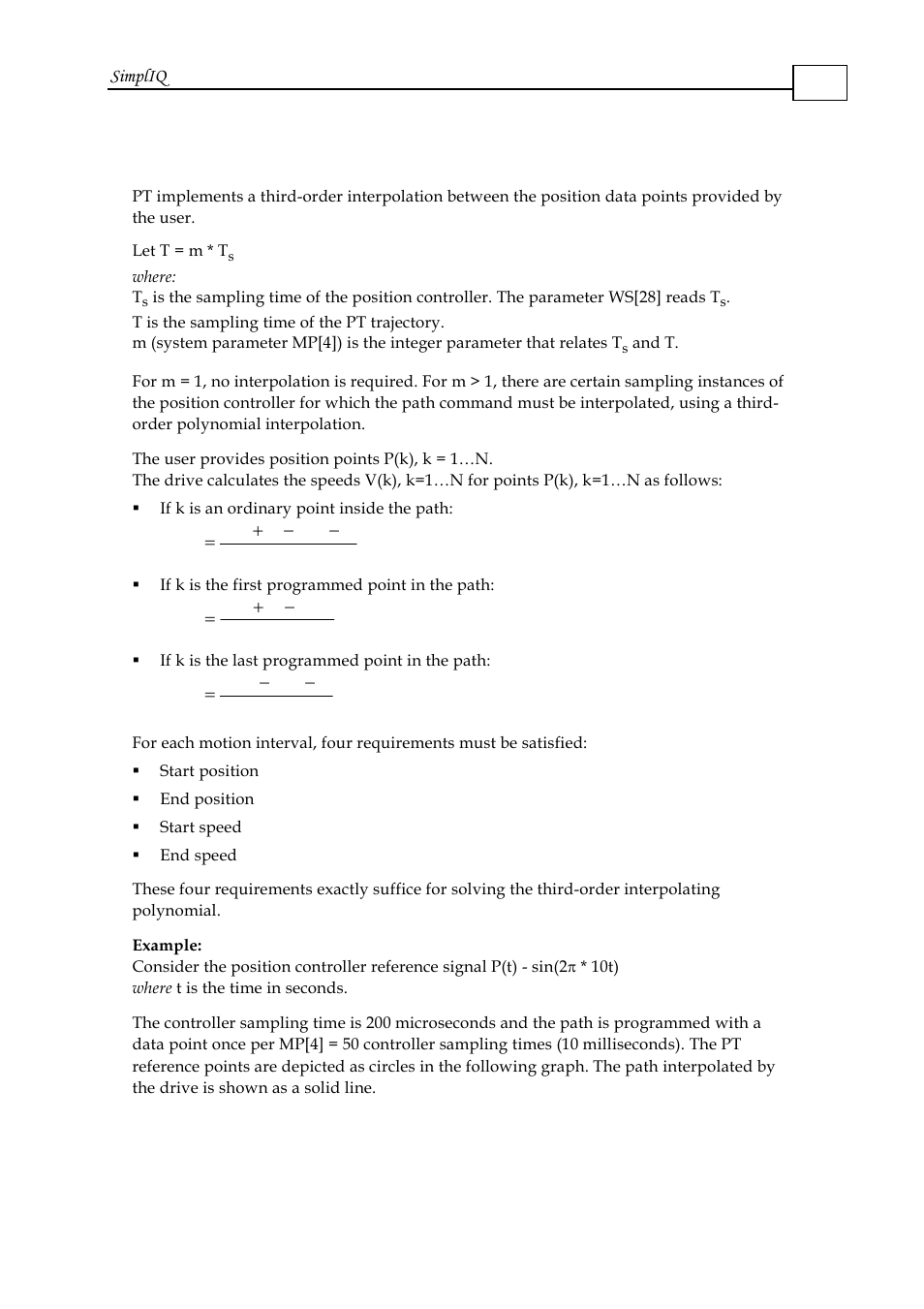 1 interpolation mathematics | ElmoMC SimplIQ Software Manual User Manual | Page 163 / 226