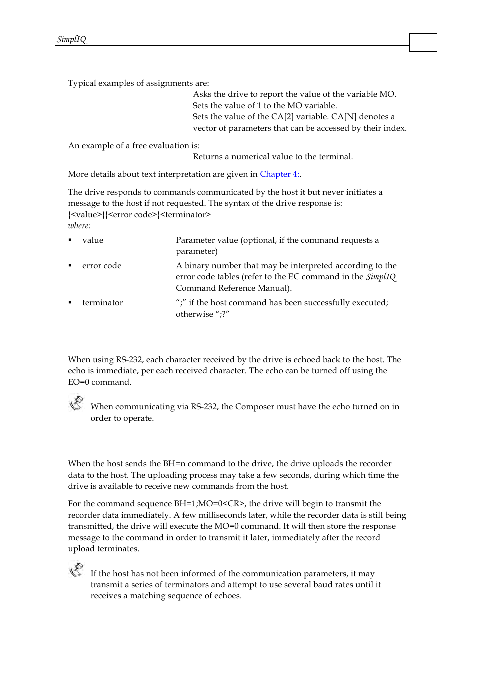 2 the echo, 3 background transmission, 2 the echo -2 | 3 background transmission -2 | ElmoMC SimplIQ Software Manual User Manual | Page 17 / 226