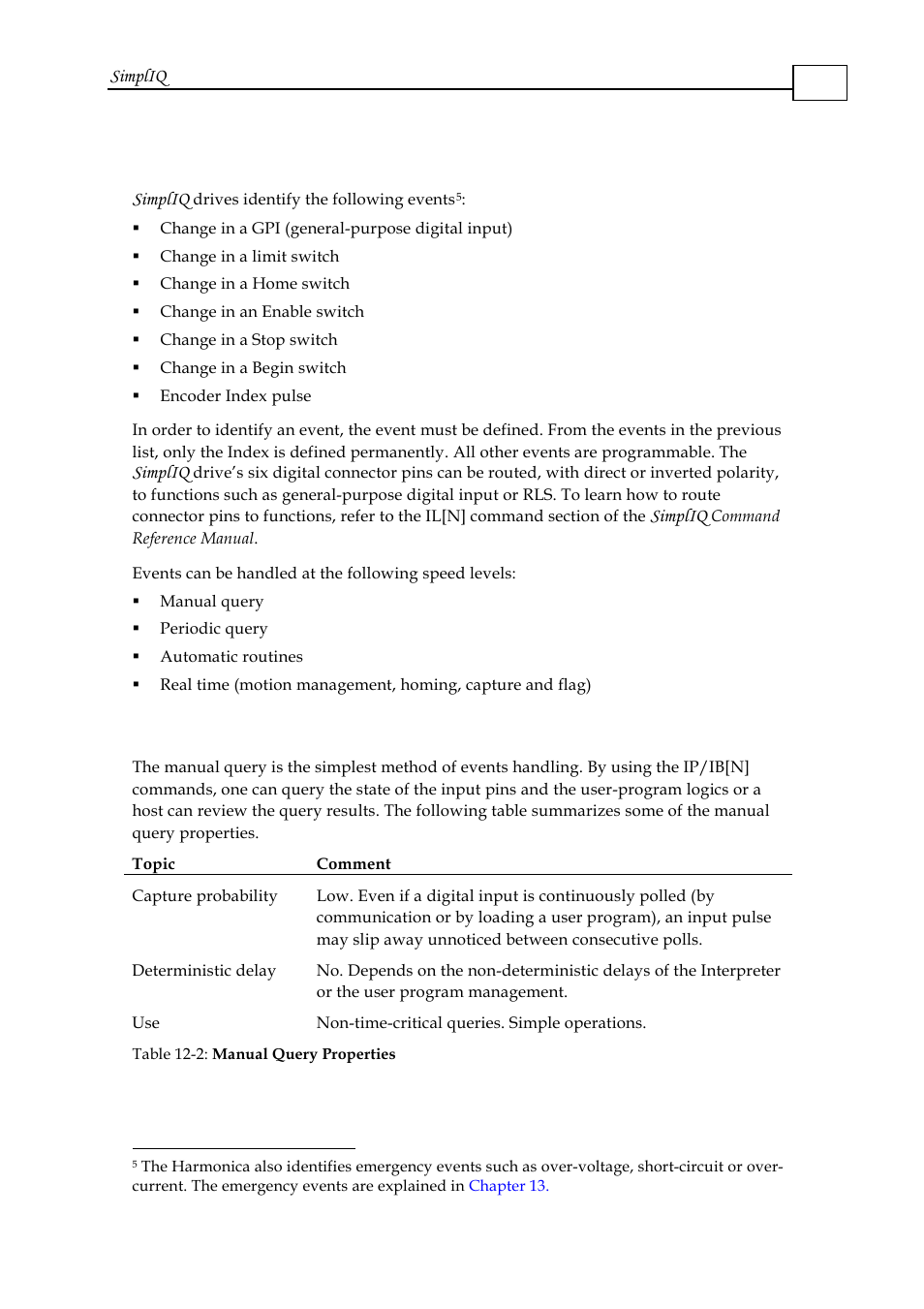 4 events and response methods, 1 manual query, 4 events and response methods -3 | Manual query -3 | ElmoMC SimplIQ Software Manual User Manual | Page 188 / 226