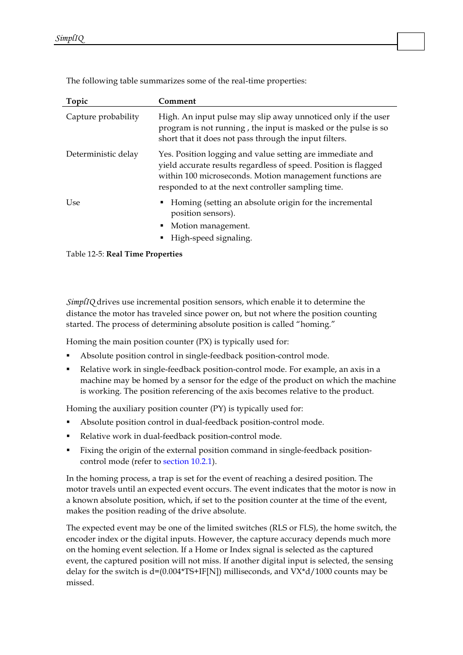 5 homing and capture, 5 homing and capture -5 | ElmoMC SimplIQ Software Manual User Manual | Page 190 / 226