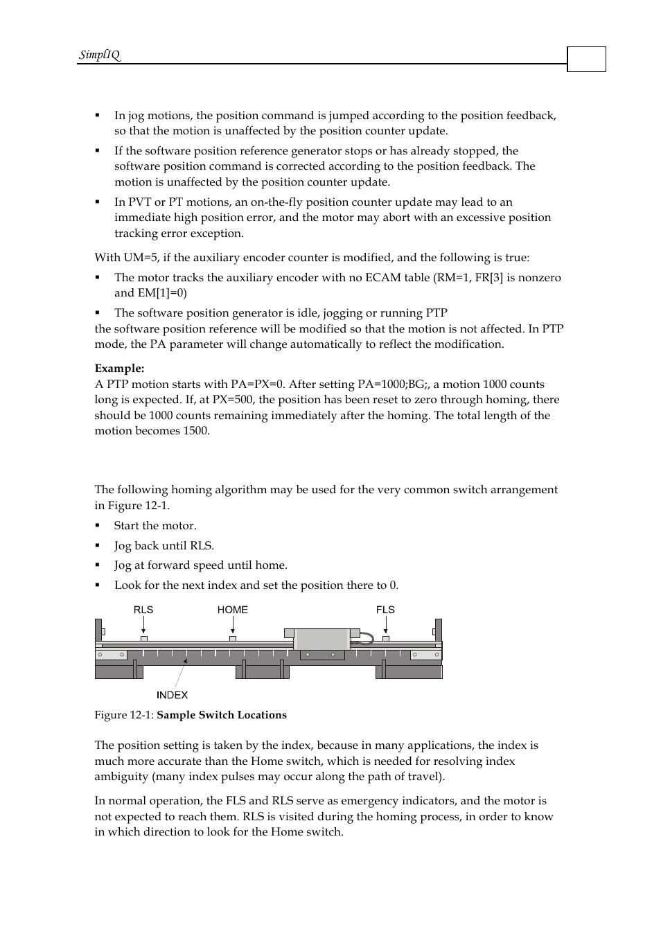 4 example 1: homing with home switch and index, Example 1: homing with home switch and index -7 | ElmoMC SimplIQ Software Manual User Manual | Page 192 / 226