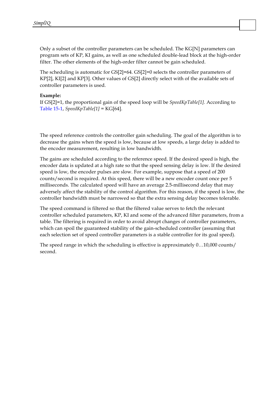 4 automatic controller gain scheduling, 4 automatic controller gain scheduling -8, Simpliq | ElmoMC SimplIQ Software Manual User Manual | Page 226 / 226