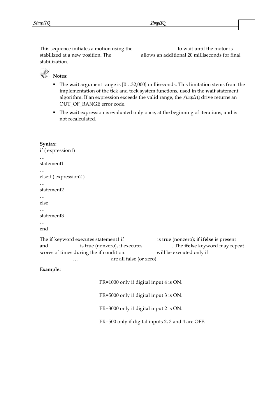 6 if condition, If condition -17 | ElmoMC SimplIQ Software Manual User Manual | Page 46 / 226