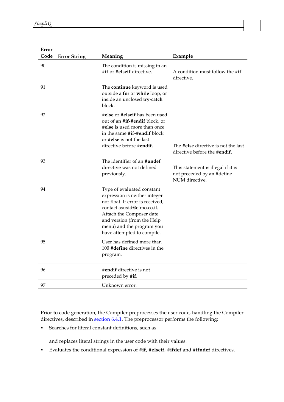 3 the preprocessor, 3 the preprocessor -14 | ElmoMC SimplIQ Software Manual User Manual | Page 76 / 226