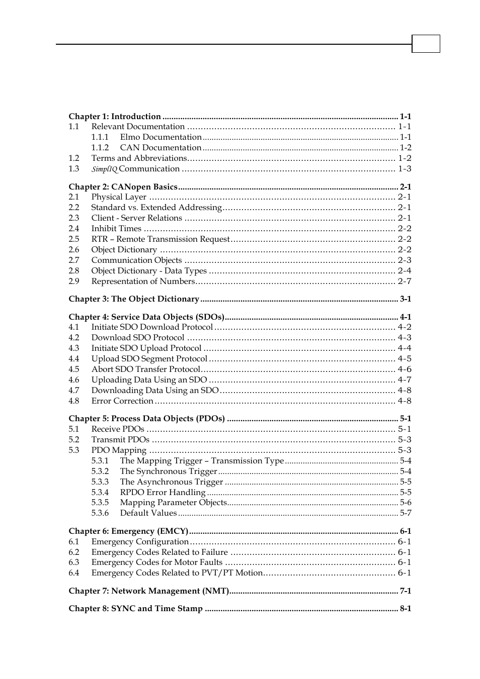ElmoMC CANopen DS 301 Implementation Guide User Manual | Page 3 / 118