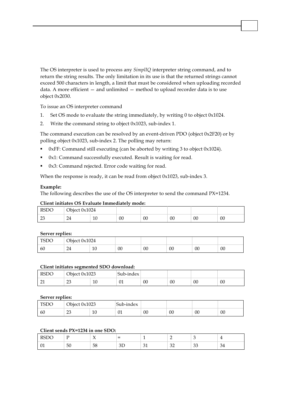 Chapter 10: the os interpreter, Chapter 10: the os interpreter -1 | ElmoMC CANopen DS 301 Implementation Guide User Manual | Page 49 / 118