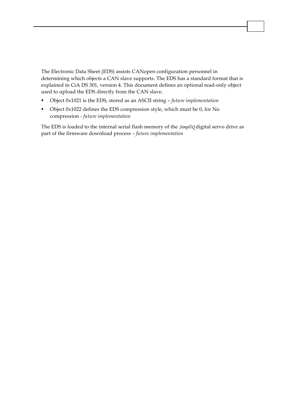 Chapter 11: the eds | ElmoMC CANopen DS 301 Implementation Guide User Manual | Page 51 / 118