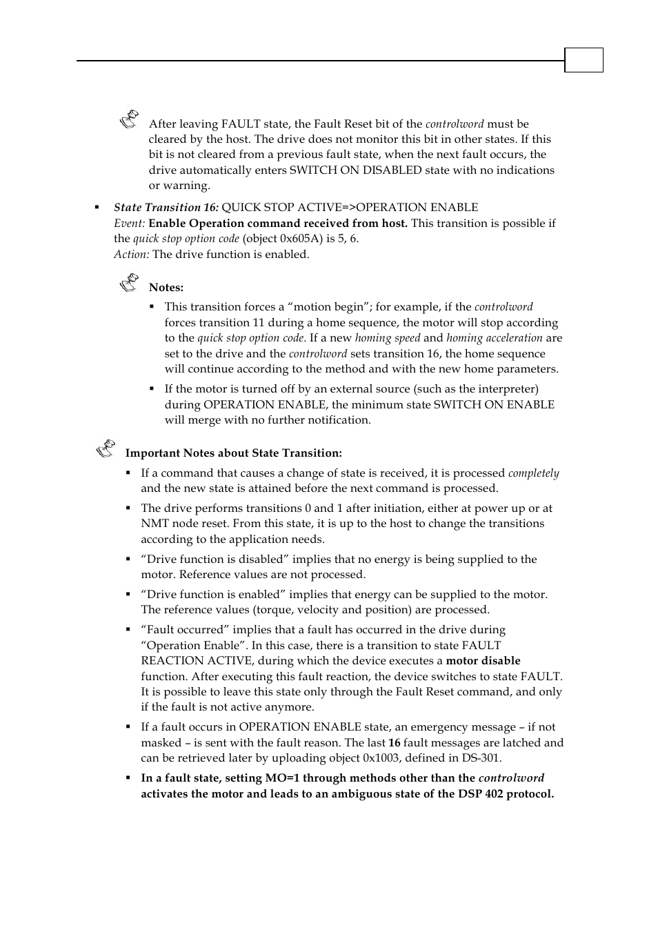 ElmoMC CANopen DSP 402 Implementation Guide User Manual | Page 31 / 116