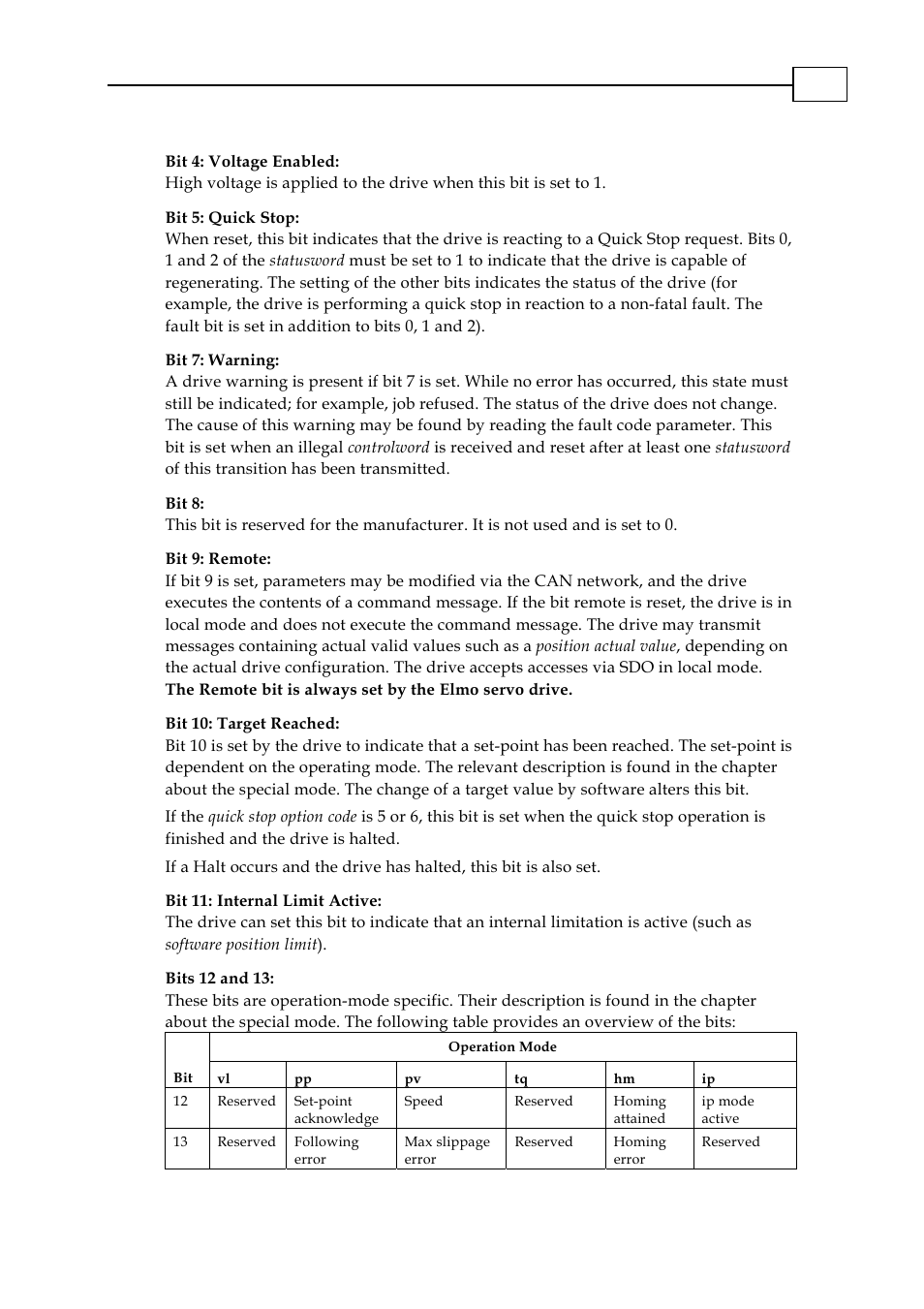 ElmoMC CANopen DSP 402 Implementation Guide User Manual | Page 36 / 116