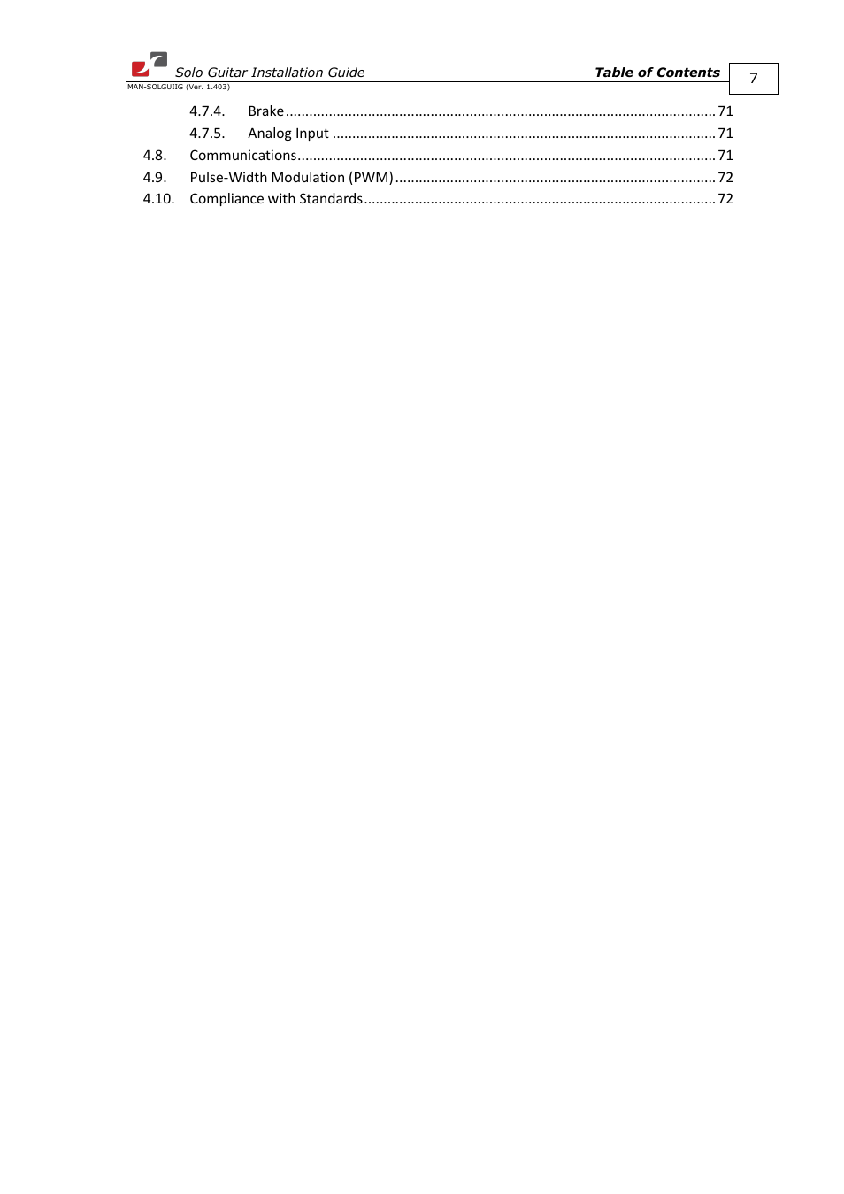 ElmoMC SimplIQ Digital Servo Drives-Solo Guitar Installation Guide User Manual | Page 7 / 73
