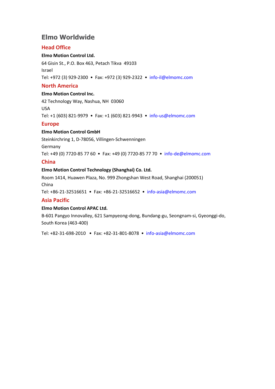 Elmo worldwide | ElmoMC SimplIQ Digital Servo Drives-Solo Guitar ABS Installation Guide User Manual | Page 4 / 64