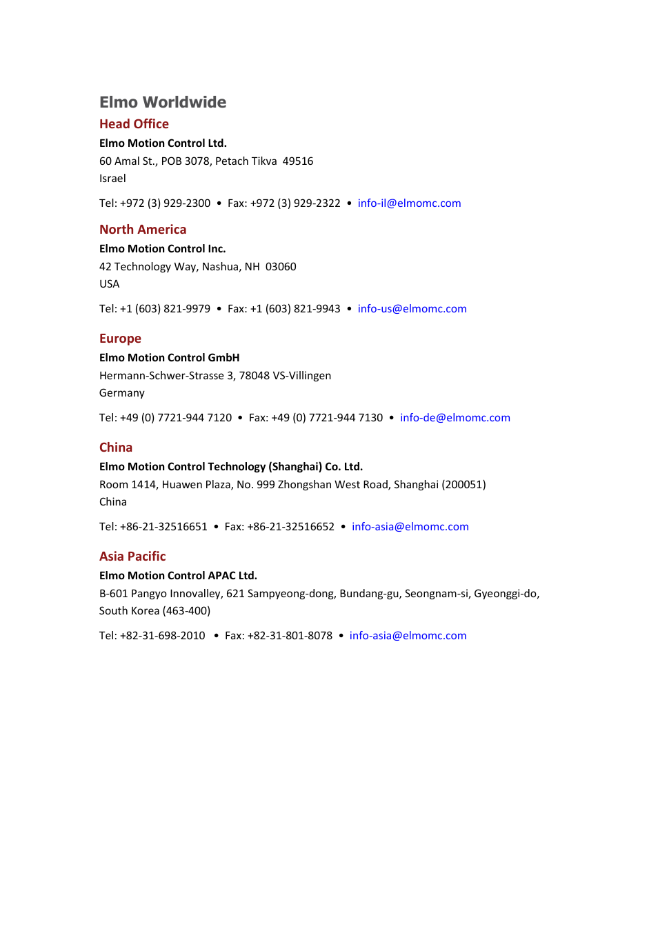 Elmo worldwide | ElmoMC AC Input Digital Servo Drives-Bassoon User Manual | Page 4 / 69