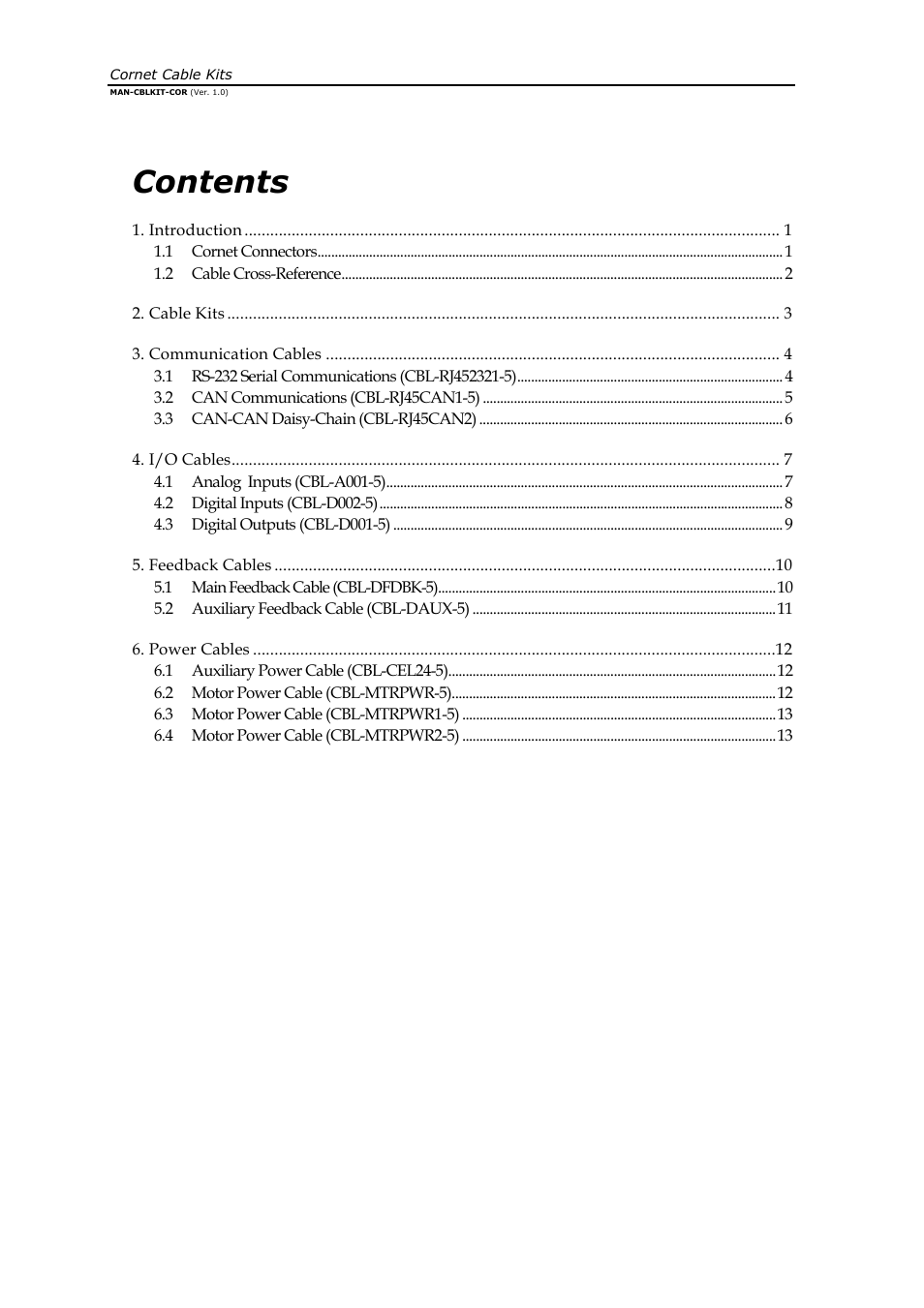 ElmoMC AC Input Digital Servo Drives-Cornet Cable Kit User Manual | Page 3 / 16