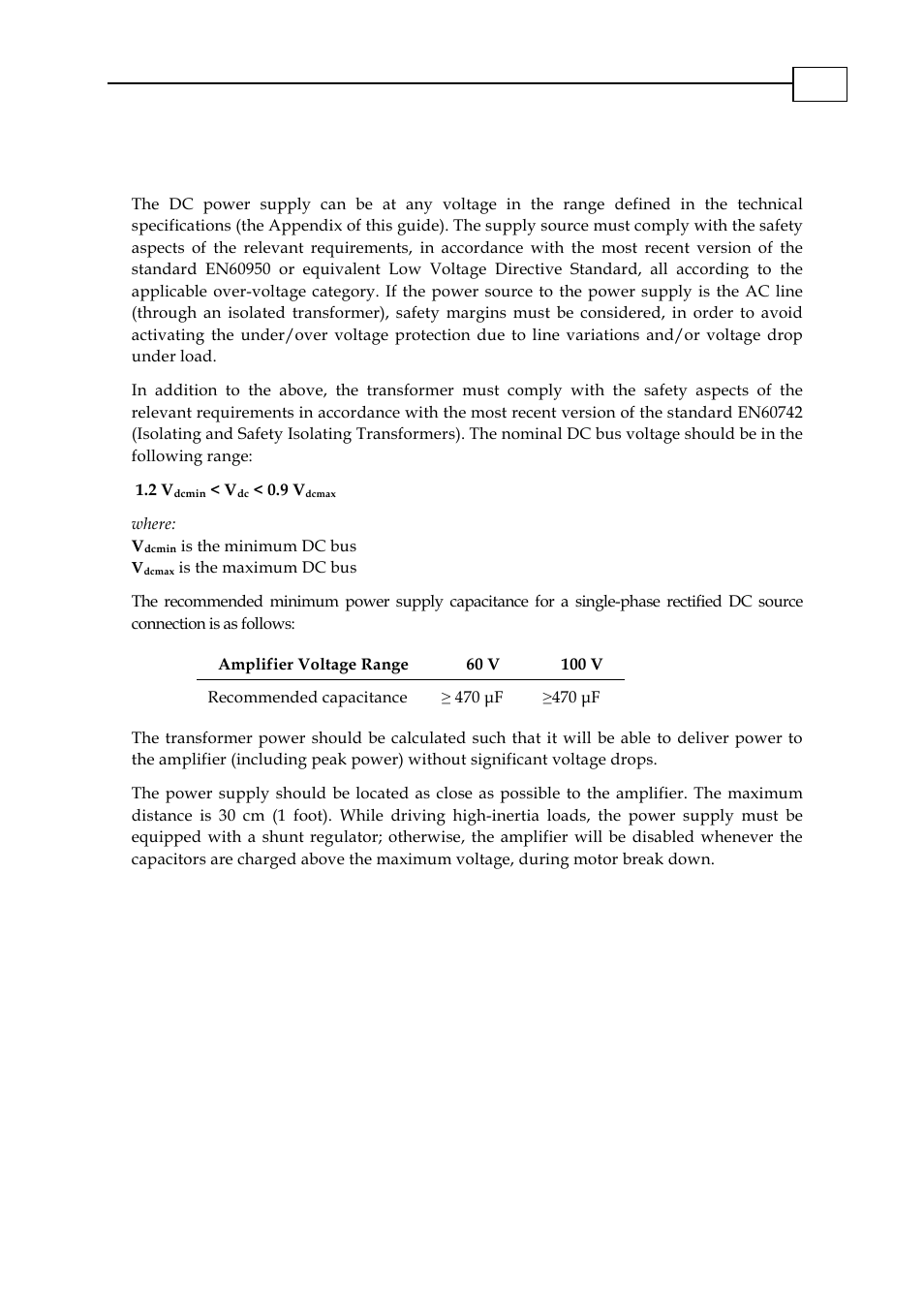 11 dc power supply | ElmoMC SimplIQ Analog Servo Amplifiers-Ocarina Installation User Manual | Page 19 / 30