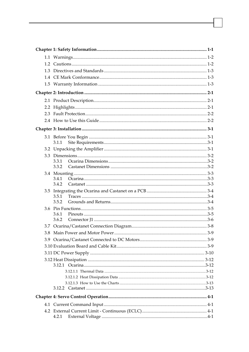 ElmoMC SimplIQ Analog Servo Amplifiers-Ocarina Installation User Manual | Page 3 / 30