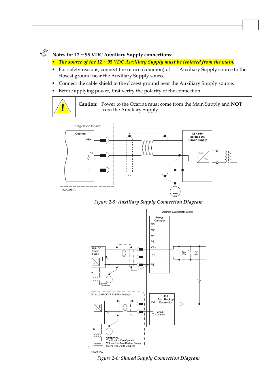 7 auxiliary supply (optional) | ElmoMC SimplIQ Analog Servo Amplifiers-Ocarina Evaluation Board User Guide User Manual | Page 17 / 31