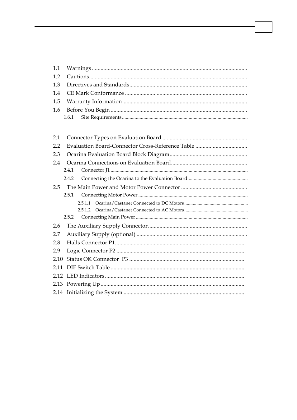 ElmoMC SimplIQ Analog Servo Amplifiers-Ocarina Evaluation Board User Guide User Manual | Page 3 / 31