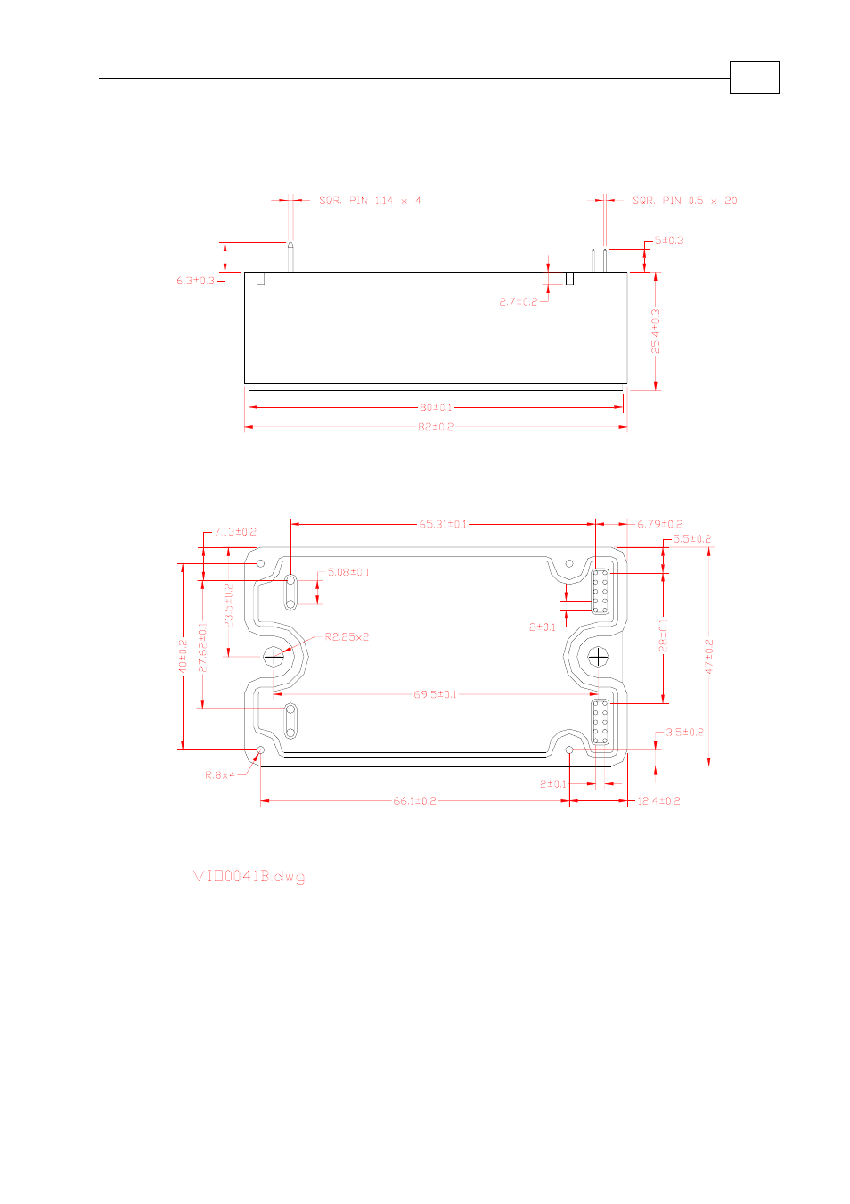 Violin dimensions, 3 violin dimensions | ElmoMC SimplIQ Analog Servo Amplifiers-Violin Installation User Manual | Page 11 / 23