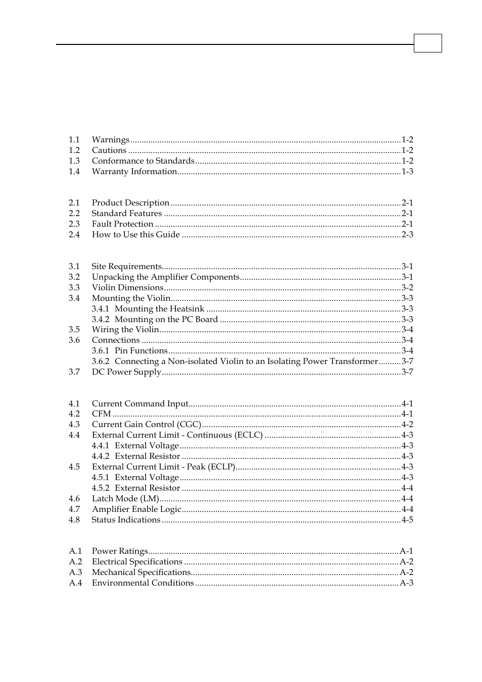 ElmoMC SimplIQ Analog Servo Amplifiers-Violin Installation User Manual | Page 3 / 23