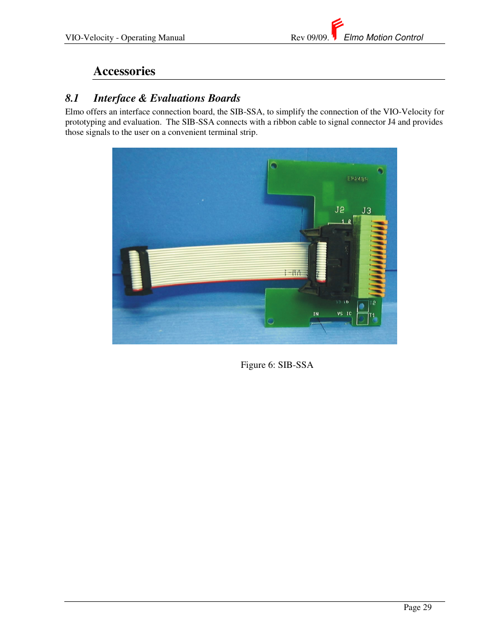 Accessories | ElmoMC SimplIQ Analog Servo Amplifiers-Violin Operating Manual User Manual | Page 33 / 35