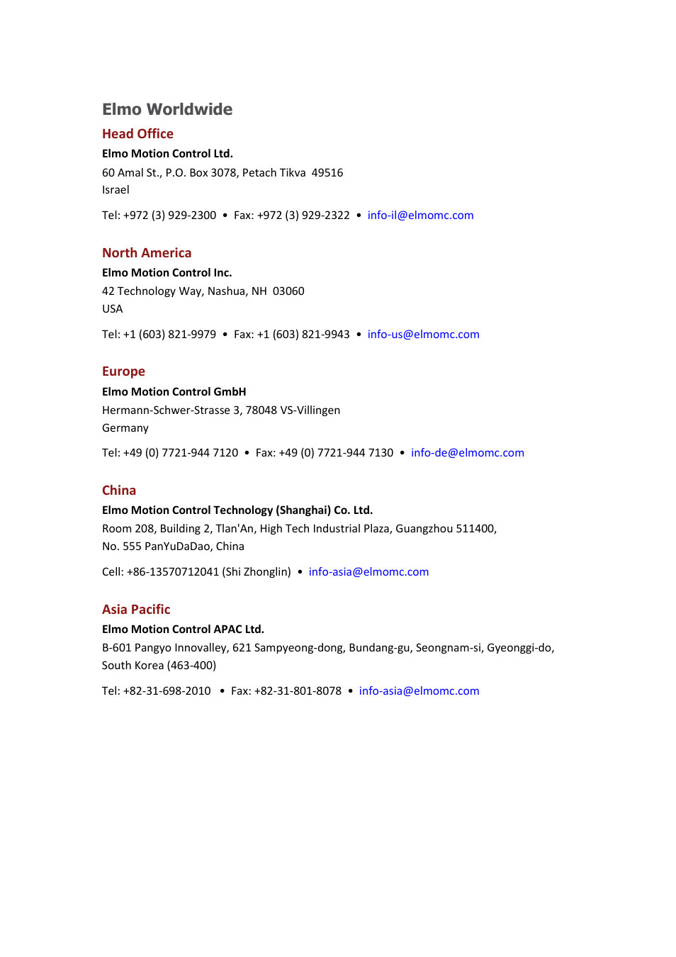 Elmo worldwide | ElmoMC SimplIQ Analog Servo Amplifiers-Flute Installation User Manual | Page 4 / 33