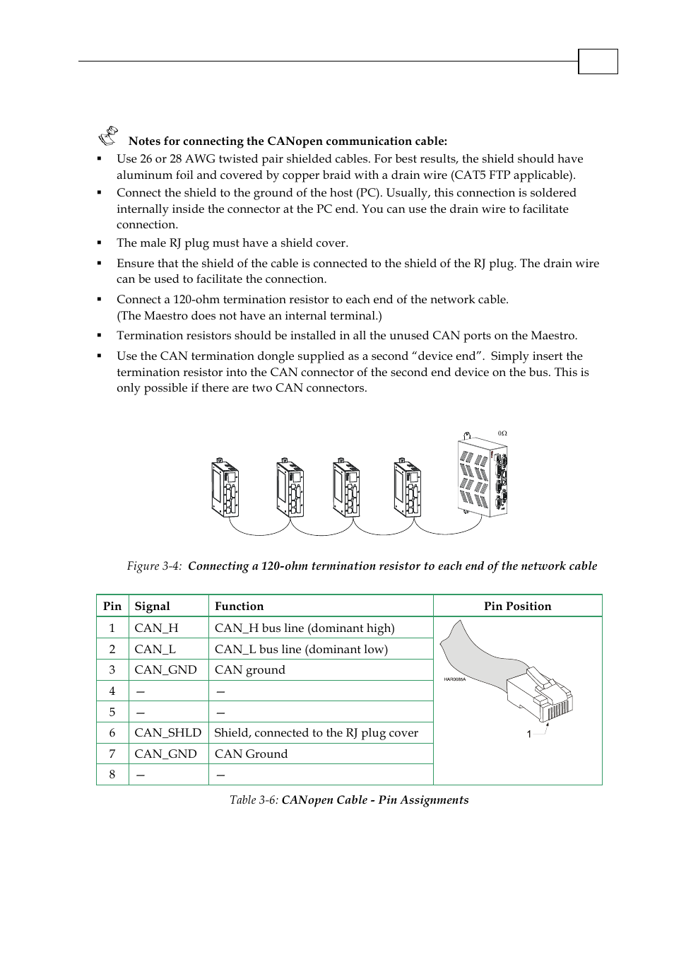 3 canopen communication | ElmoMC Multi-Axis Motion Controller-Maestro Installation Guide User Manual | Page 19 / 46