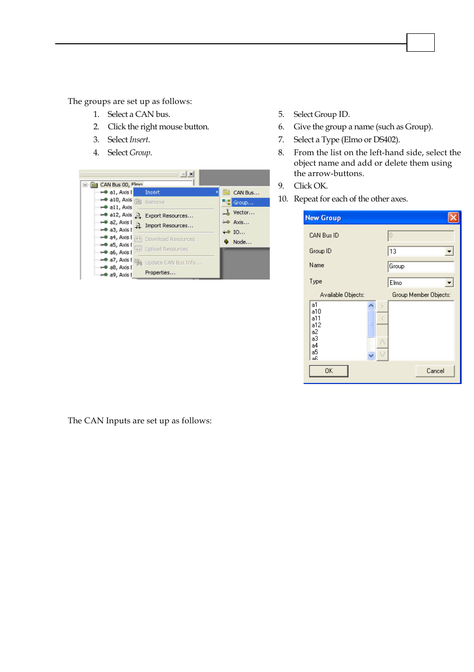 3 groups, 4 can inputs (i/o) | ElmoMC Multi-Axis Motion Controller-Maestro Installation Guide User Manual | Page 34 / 46