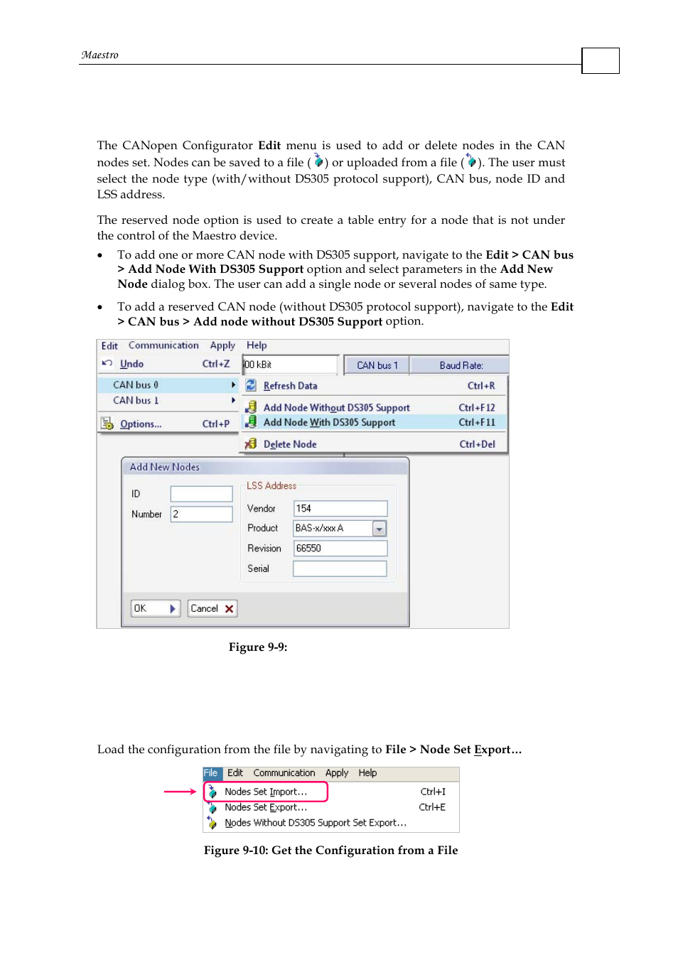 Adding and deleting nodes | ElmoMC Multi-Axis Motion Controller-Maestro User Manual | Page 139 / 313