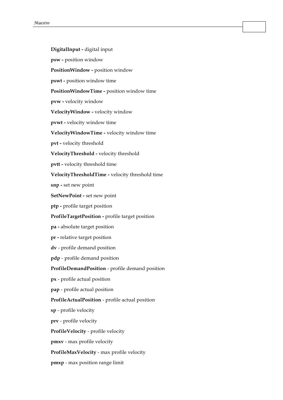 ElmoMC Multi-Axis Motion Controller-Maestro User Manual | Page 189 / 313