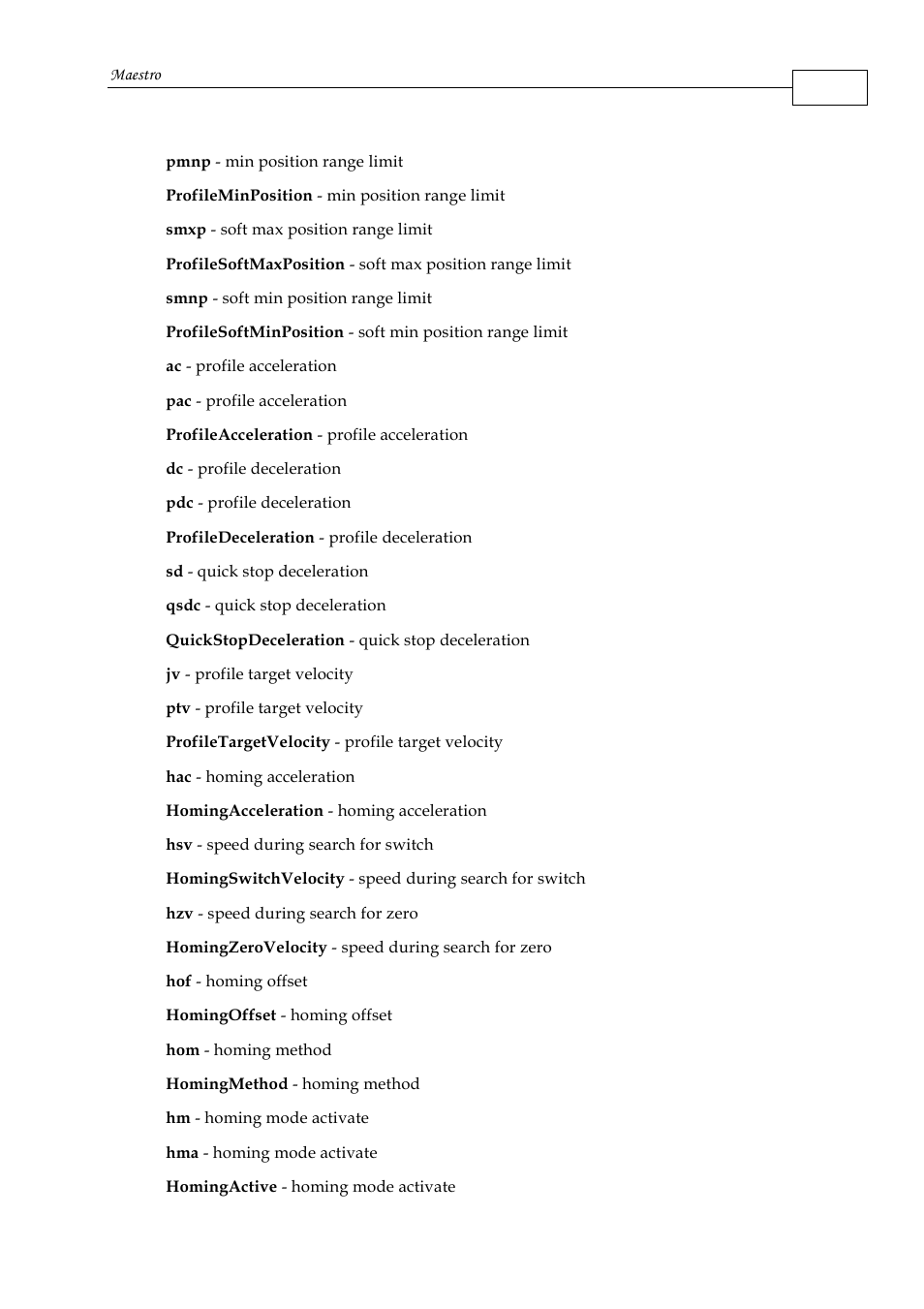 ElmoMC Multi-Axis Motion Controller-Maestro User Manual | Page 195 / 313