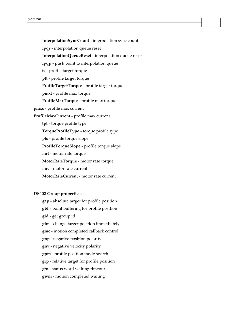 ElmoMC Multi-Axis Motion Controller-Maestro User Manual | Page 201 / 313