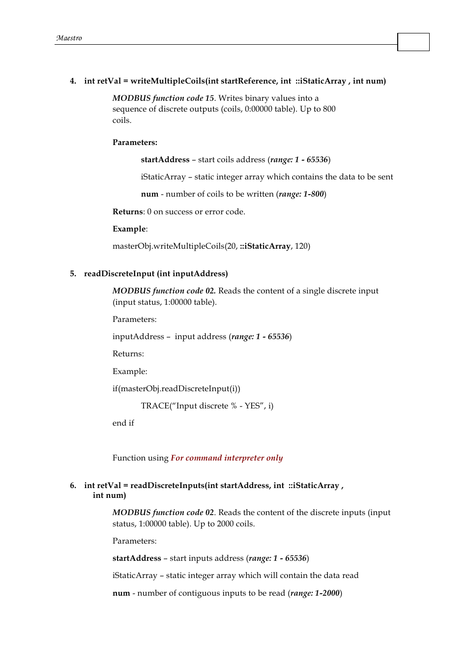ElmoMC Multi-Axis Motion Controller-Maestro User Manual | Page 226 / 313