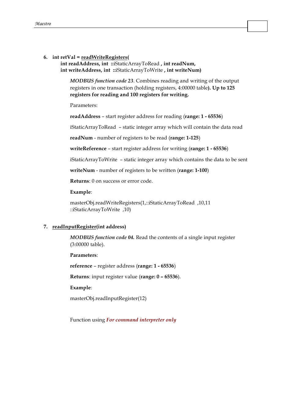 ElmoMC Multi-Axis Motion Controller-Maestro User Manual | Page 229 / 313