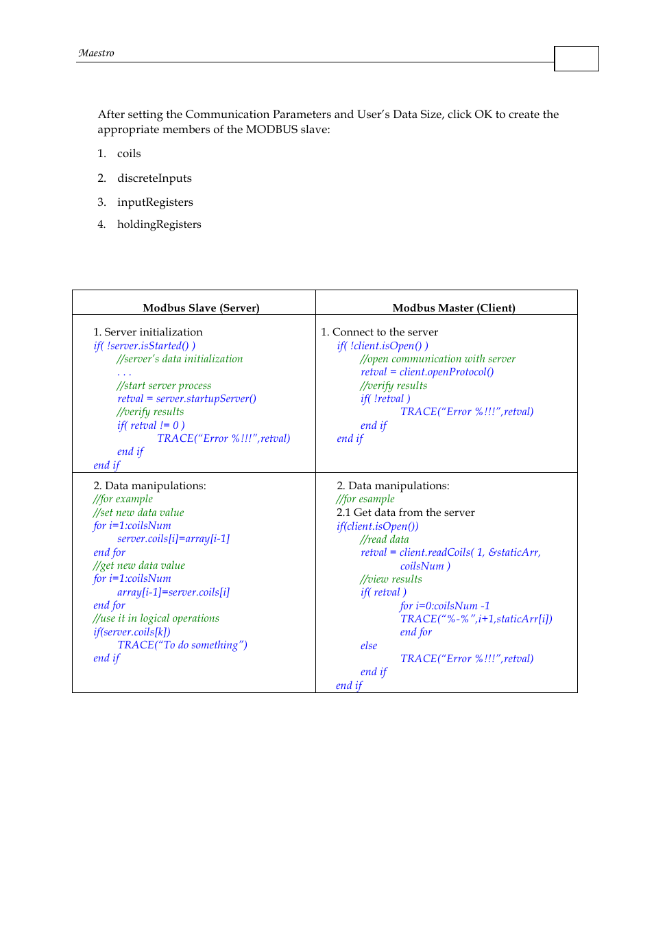 6 modbus communication workflow | ElmoMC Multi-Axis Motion Controller-Maestro User Manual | Page 237 / 313