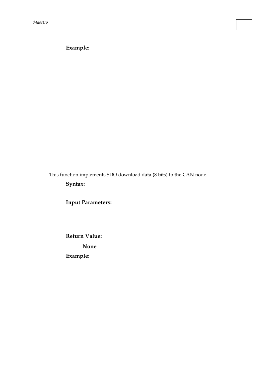 7 download sdo - 8 bit, Download sdo - 8 bit | ElmoMC Multi-Axis Motion Controller-Maestro User Manual | Page 244 / 313