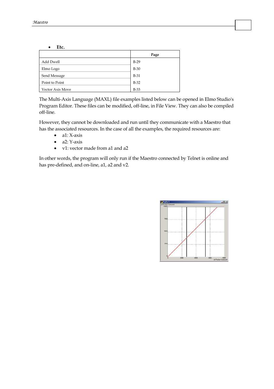B.1 graphic primitives, B.1.1 line sample, B.1.2 circle samples | B.1.2.1 circle sample | ElmoMC Multi-Axis Motion Controller-Maestro User Manual | Page 255 / 313