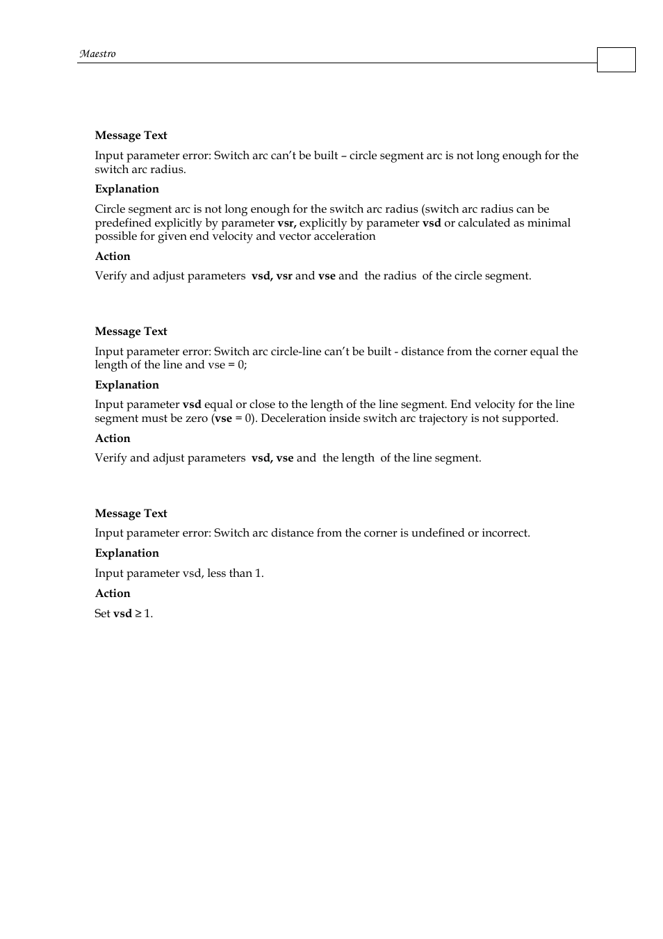 D.5.1.38 error 0096, D.5.1.39 error 0098, D.5.1.40 error 0100 | ElmoMC Multi-Axis Motion Controller-Maestro User Manual | Page 306 / 313