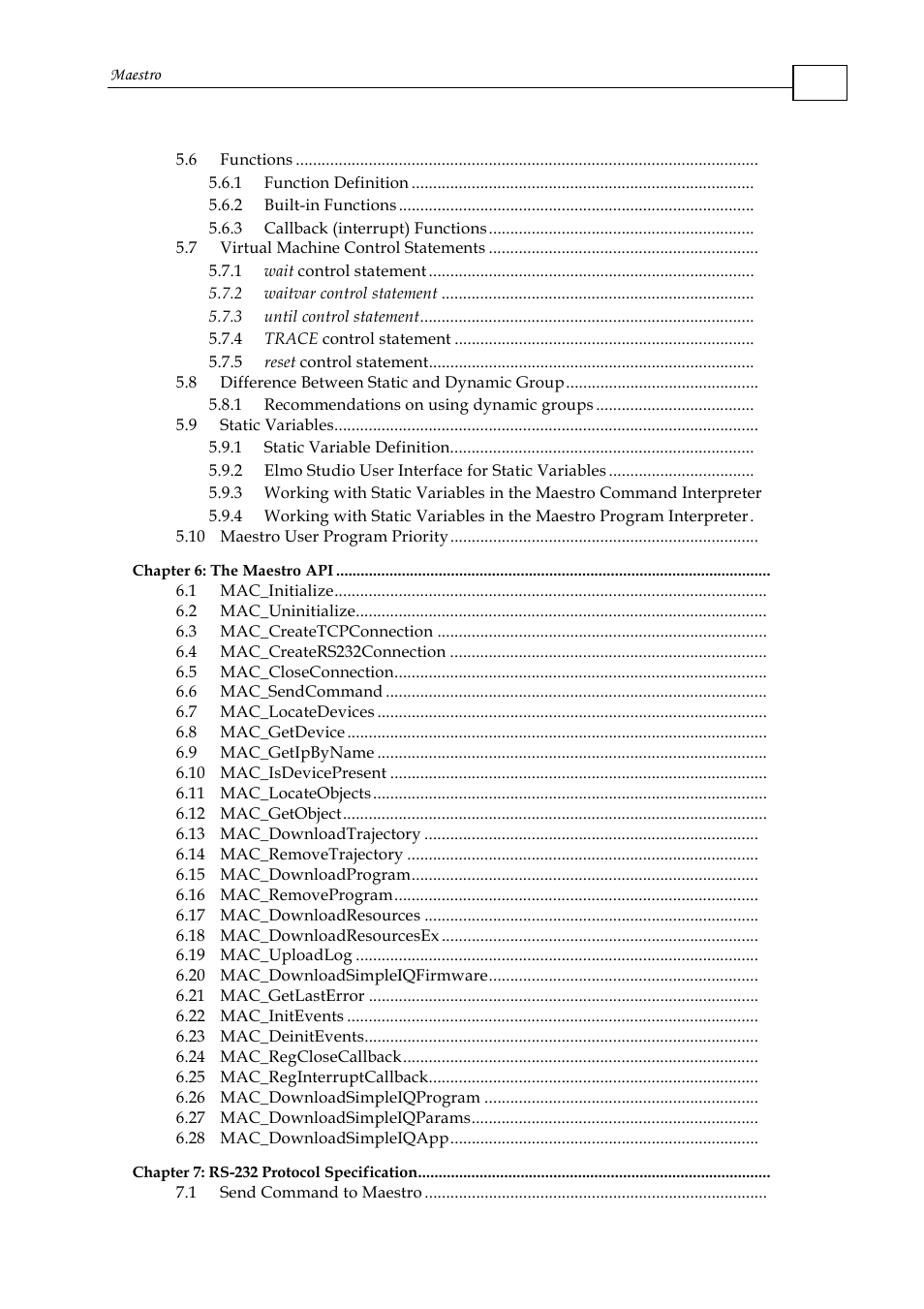 ElmoMC Multi-Axis Motion Controller-Maestro User Manual | Page 5 / 313