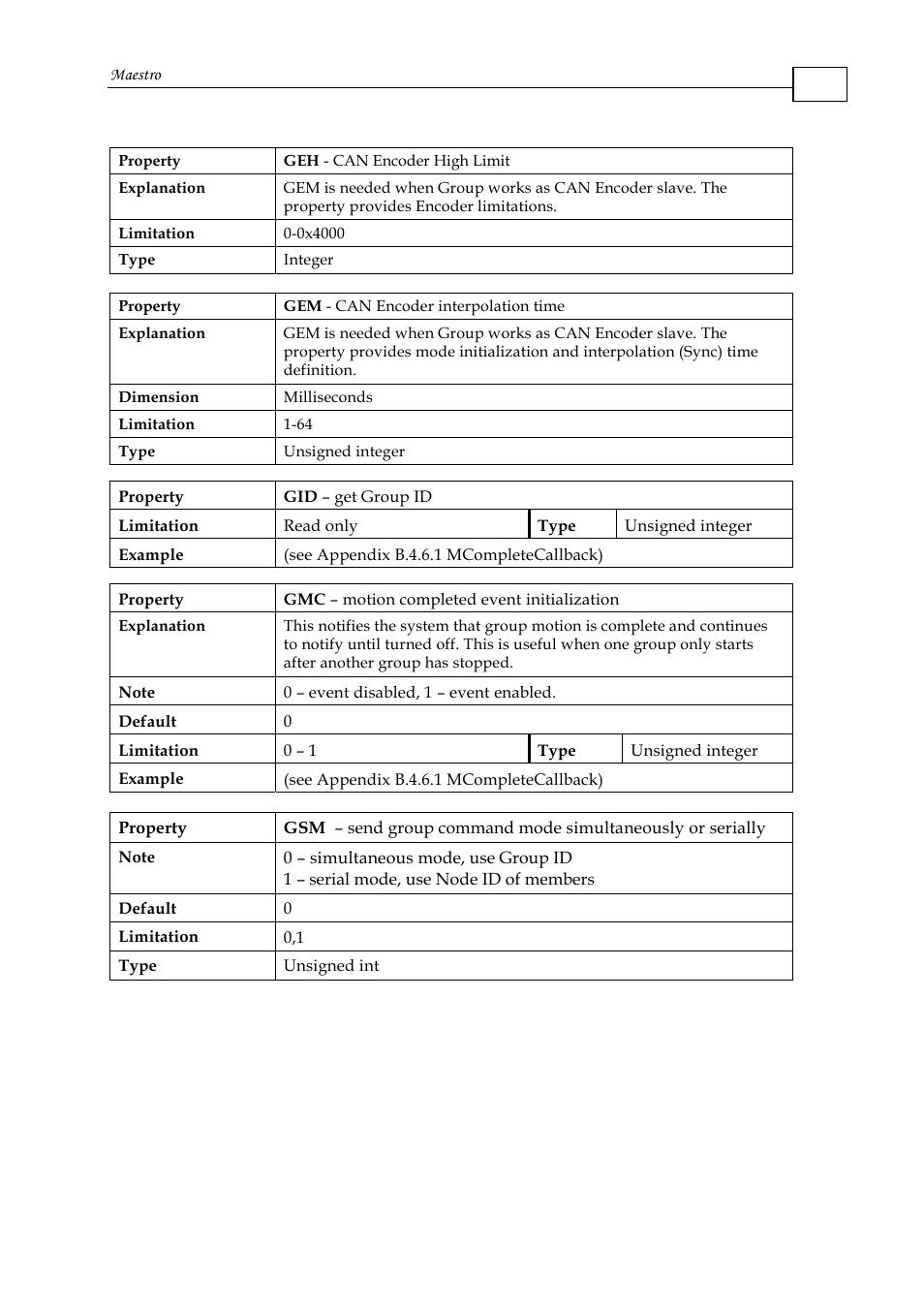 ElmoMC Multi-Axis Motion Controller-Maestro User Manual | Page 54 / 313
